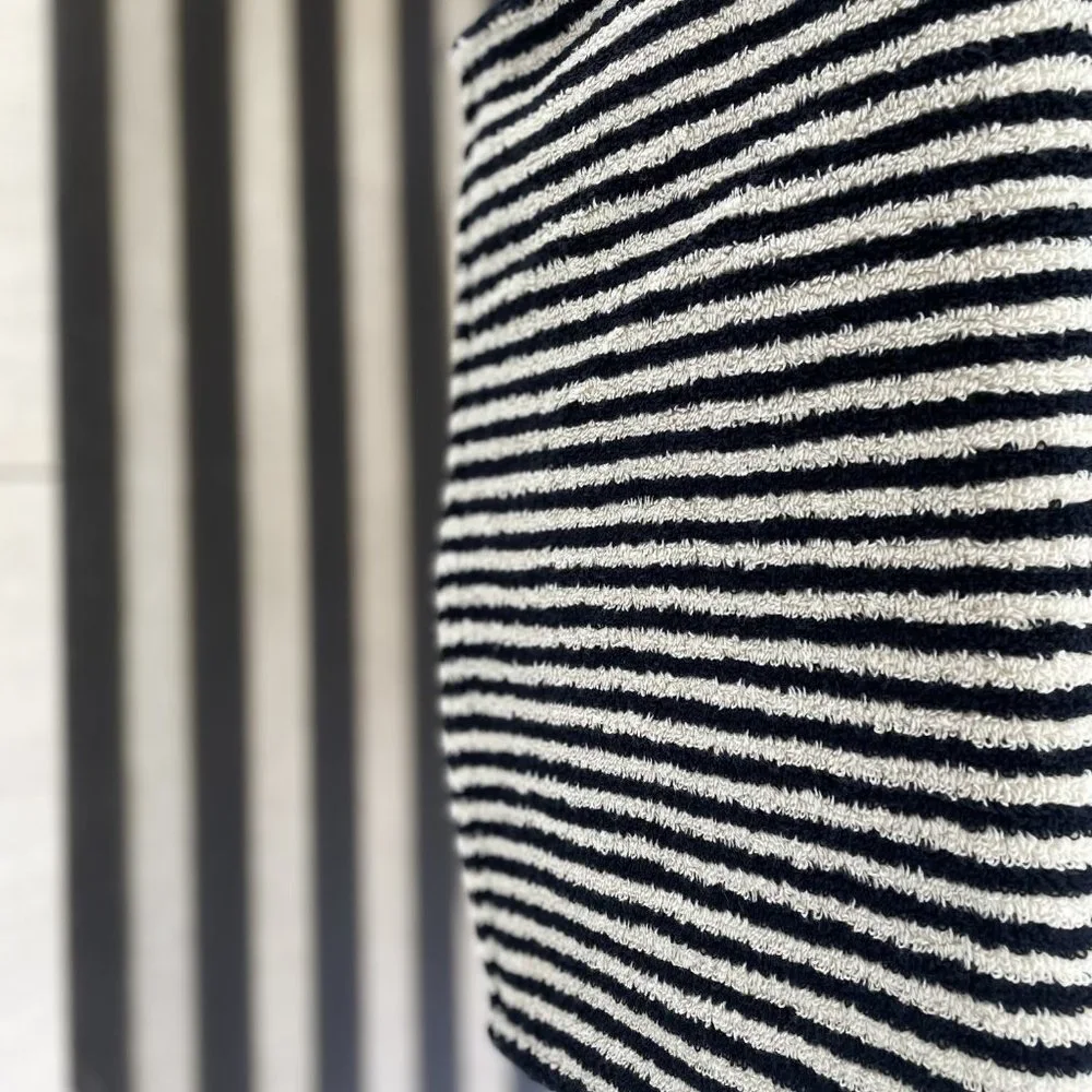 Black Kitchen Towel - Double Sided Pom Pom Turkish